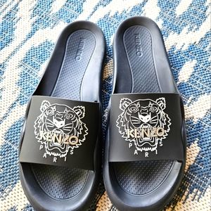 Kenzo logo rubber slides